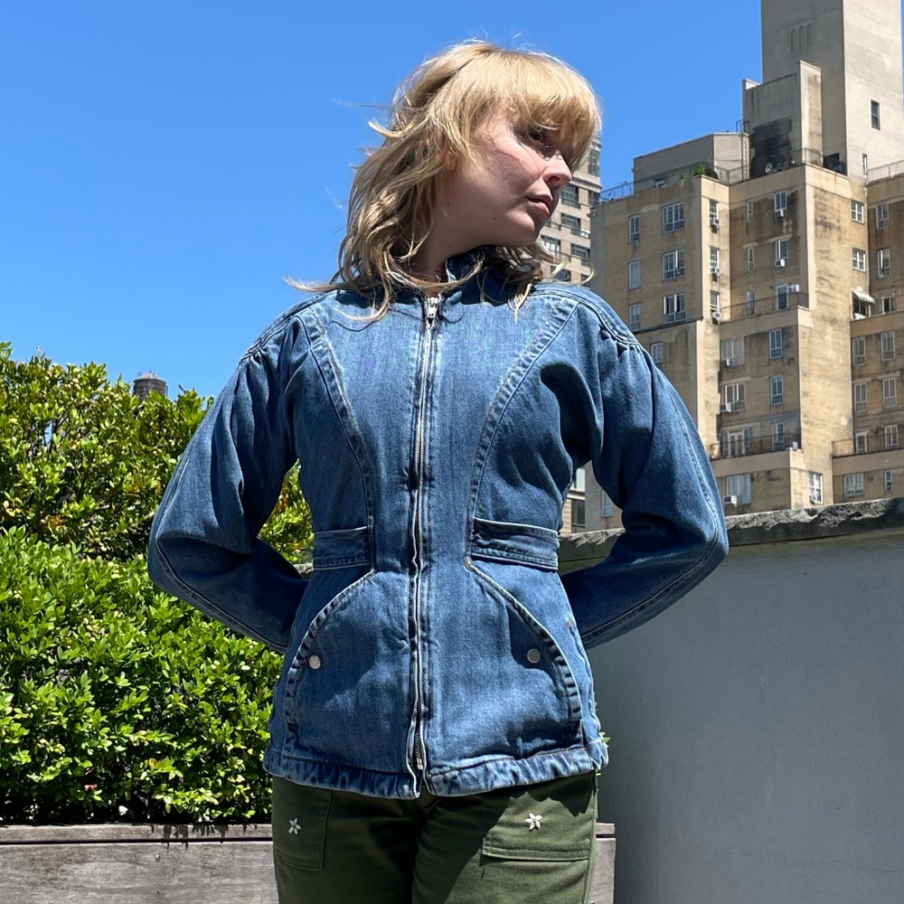 Cinched Jean Jacket